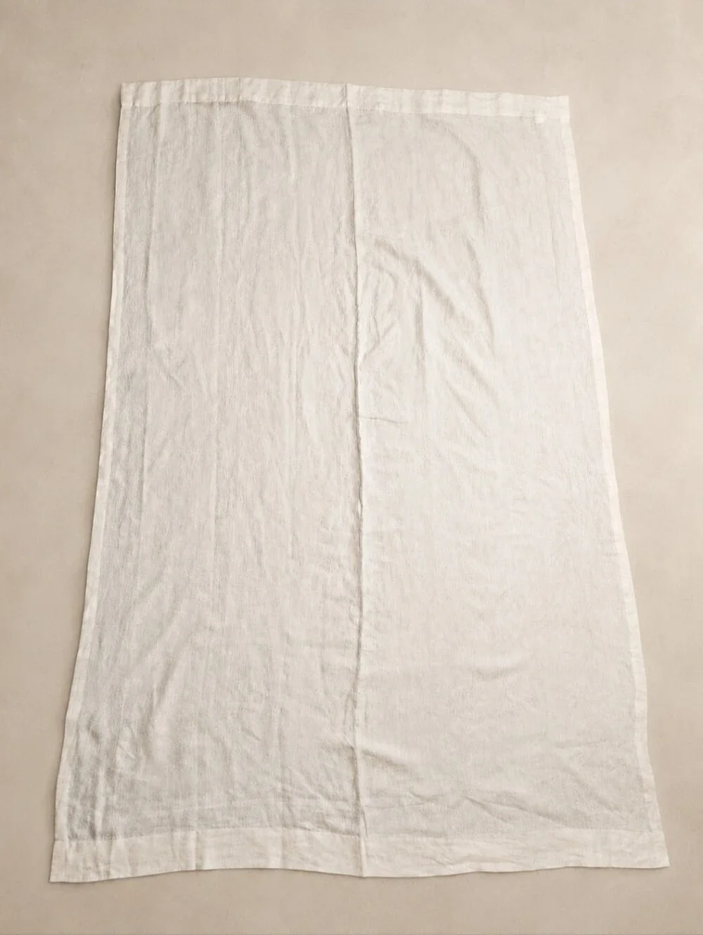 Threshold Luxury Line 100% Linen Curtain Panels Pair 54x84 Cream Light Filtering